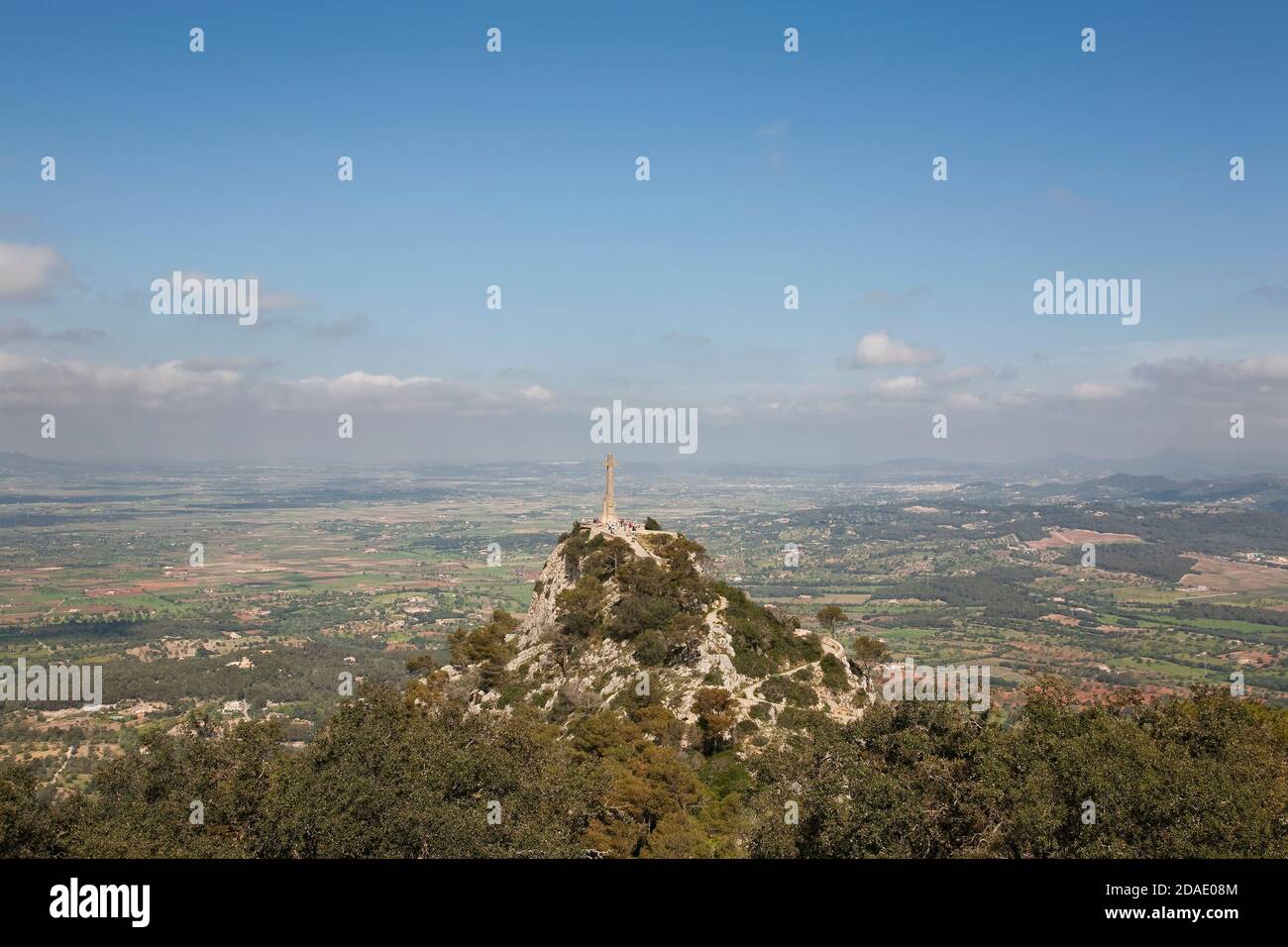 Majorca Ratter Cross geography / travel, Spain, Majorca, stone cross at Santuari the Sant ...
