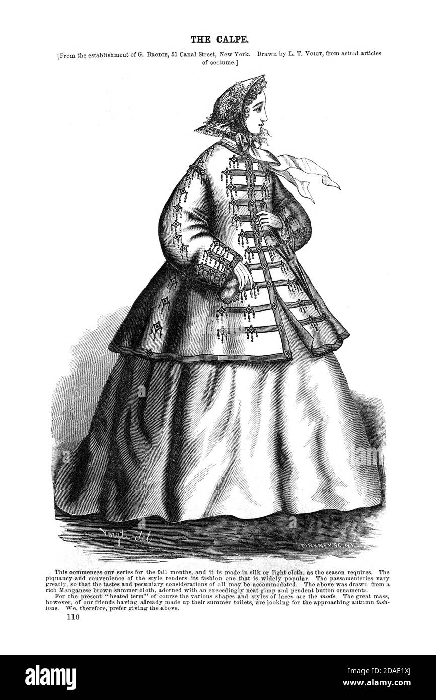 The Calpe Godey's Lady's Book and Magazine, August, 1864, Volume LXIX, (Volume 69), Philadelphia, Louis A. Godey, Sarah Josepha Hale, Stock Photo