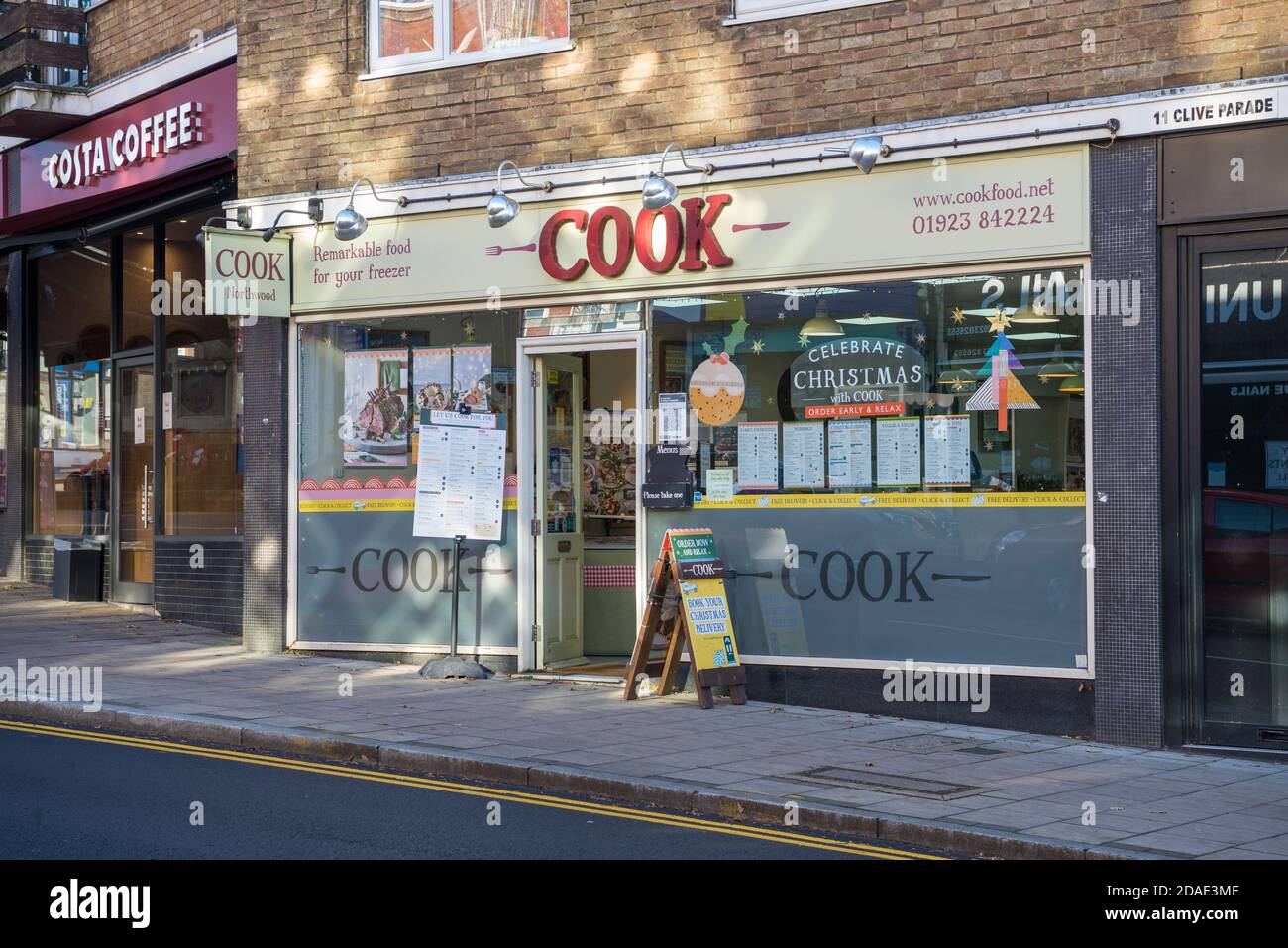 Cook shop in Green Lane, Northwood, Greater London, England, UK Stock