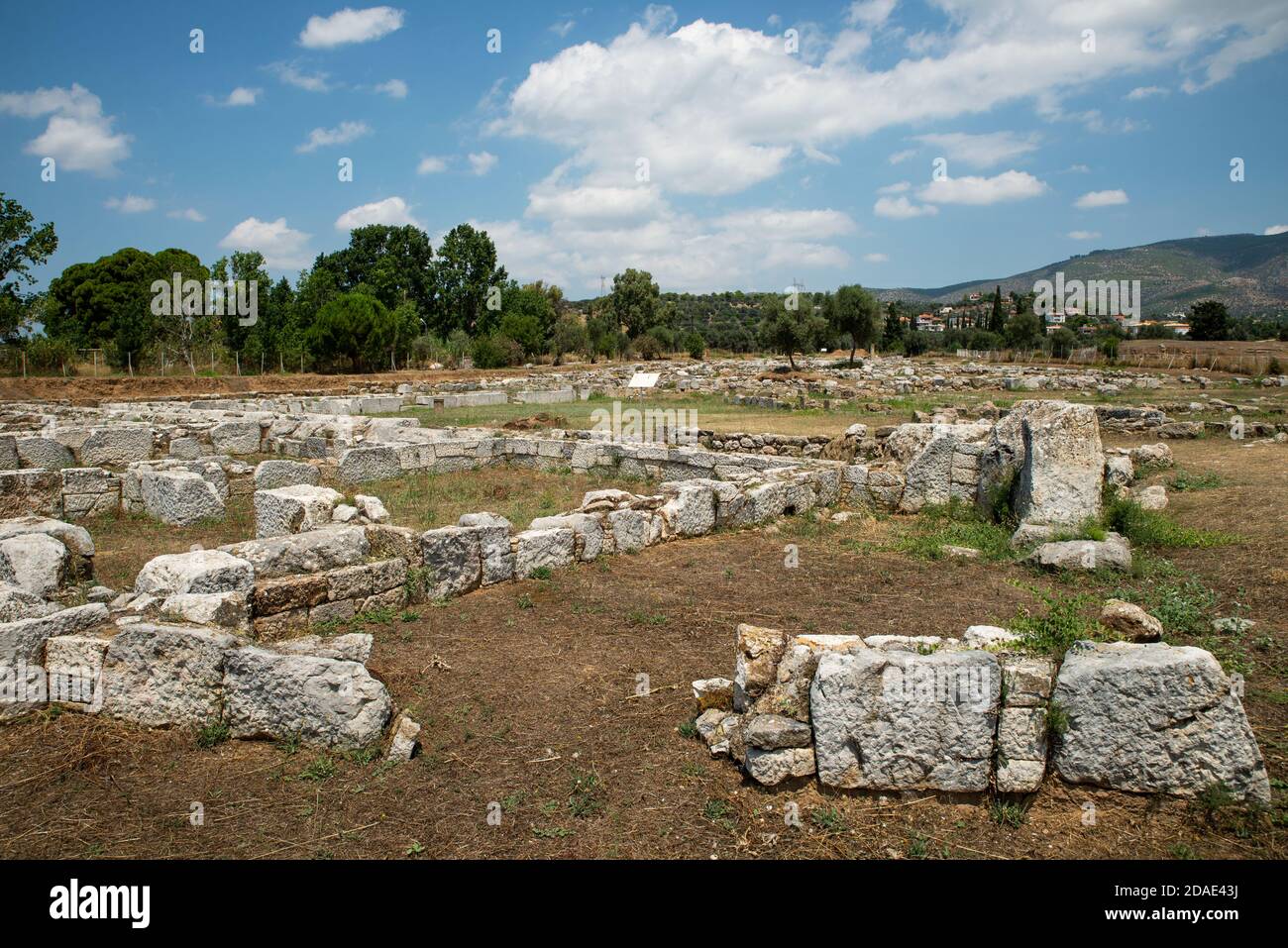 The ancient city of Eretria Euboea Greece Stock Photo - Alamy