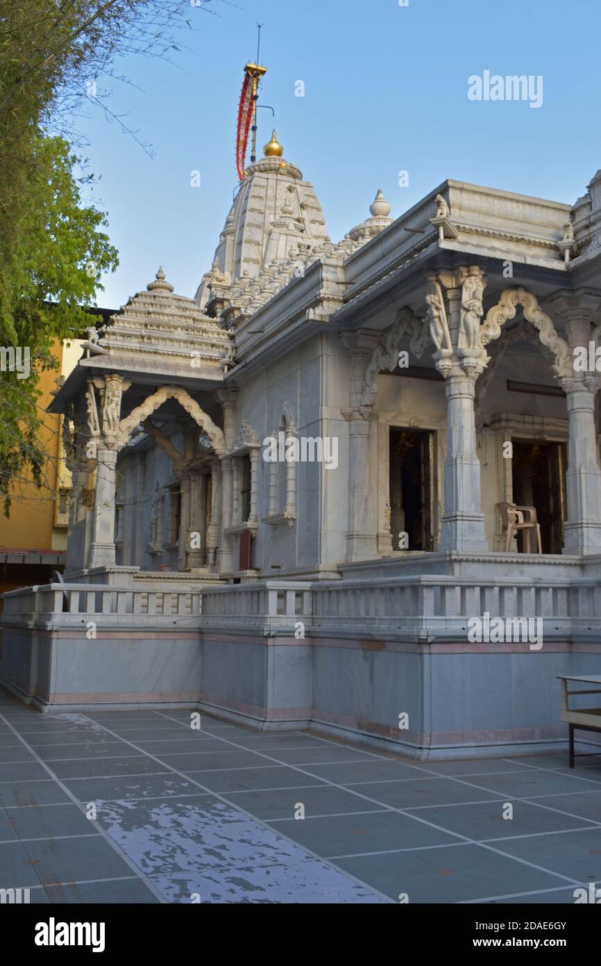 Manmohan Parshwanath Jain Swetambar Mandir, one of the top Jain Temples in Bhawani Peth, Pune, Maharashtra Stock Photo