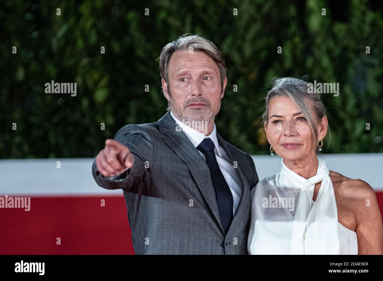 Roma, Oct, 20, 2020, Mads Mikkelsen, attends on red carpet in Roma Film Festival 2020 Stock Photo