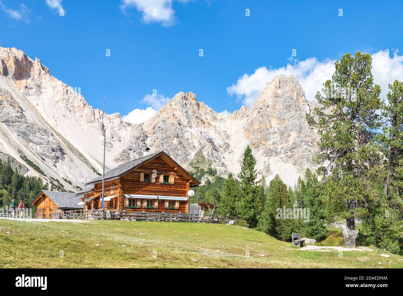 Ücia de Pices Fanes, Dolomites of Fanes Sennes Braies, San Vigilio di Marebbe / St. Vigil in Enneberg, Bolzano / Bozen, South Tyrol / Südtirol, Italy, Europe, Stock Photo