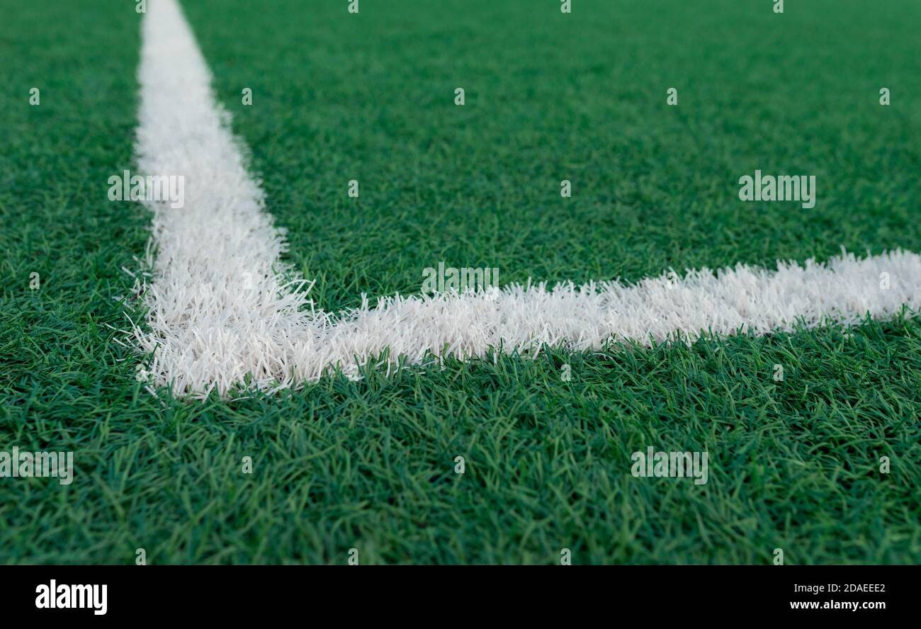 Corner lines outdoor football hi-res stock photography and images - Alamy