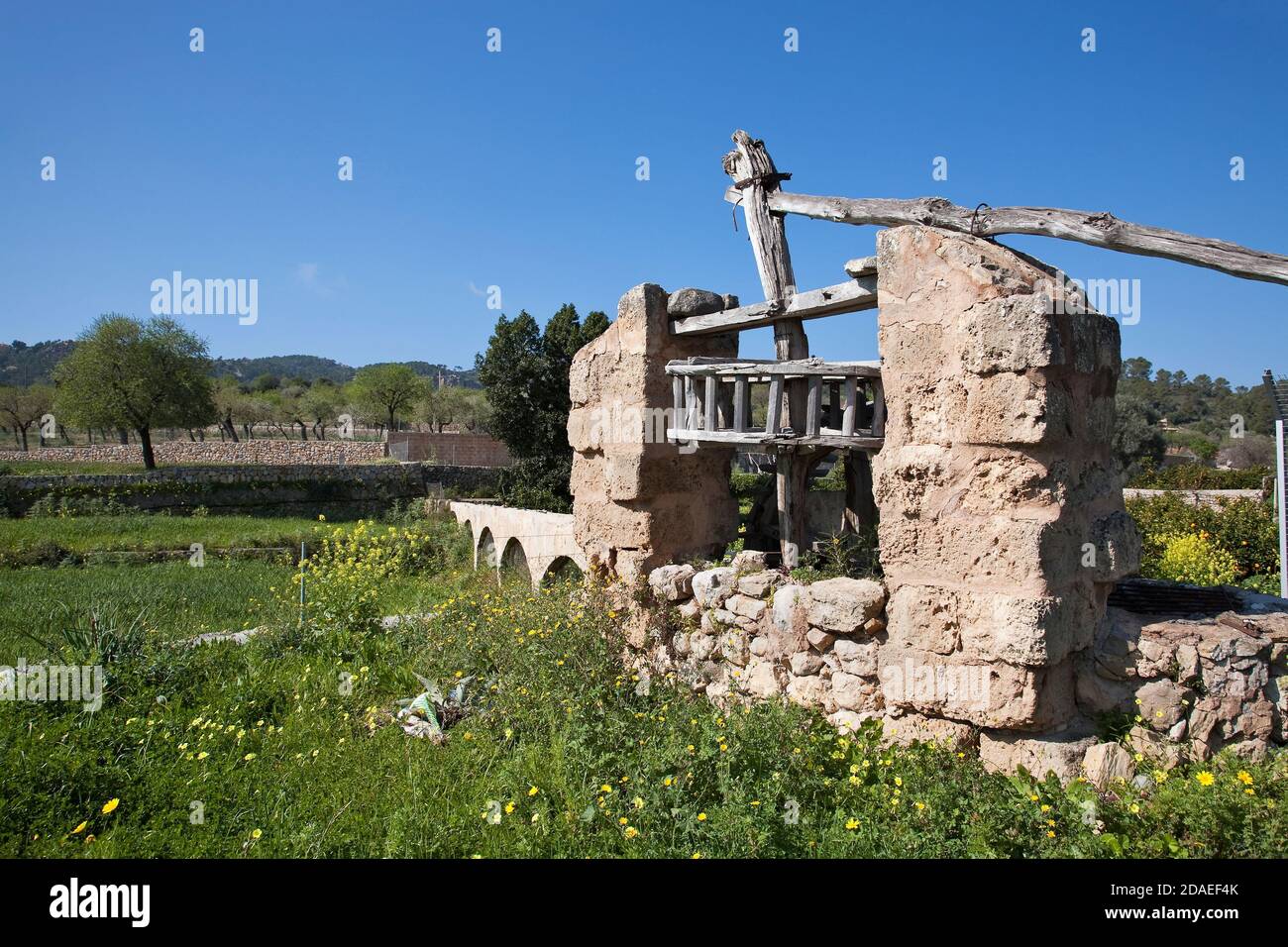 geography / travel, Spain, Majorca, fountain at Andratx, Additional-Rights-Clearance-Info-Not-Available Stock Photo