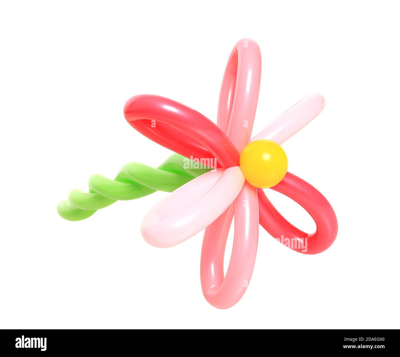 Flower balloon isolated on a white background Stock Photo - Alamy