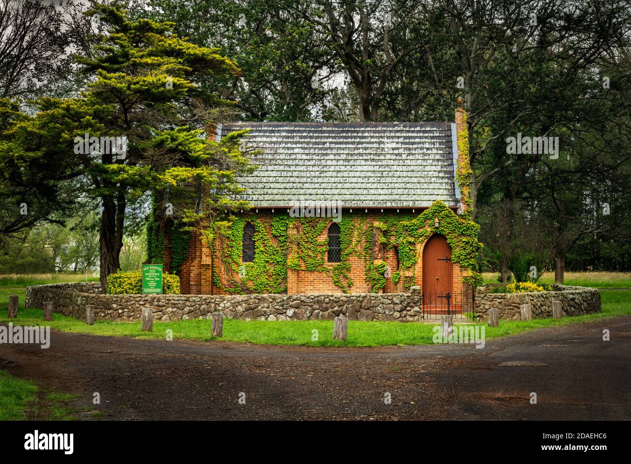 Gostwyck Chapel is still a hidden gem in the country of Australia. Stock Photo