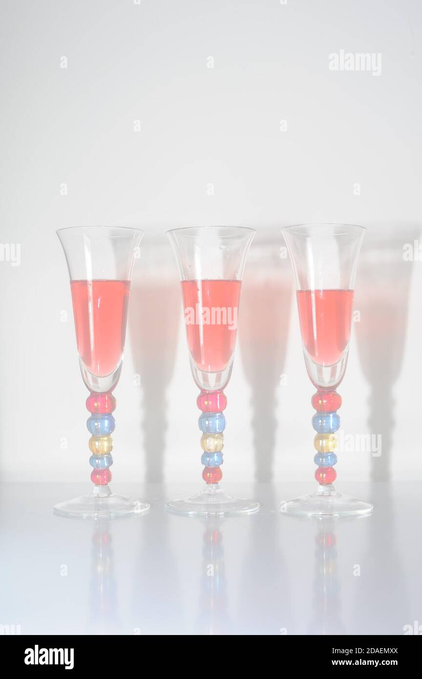 Drinks, Flute, Champagne Flutes, Minimalist, Minimalism, Colour Stock