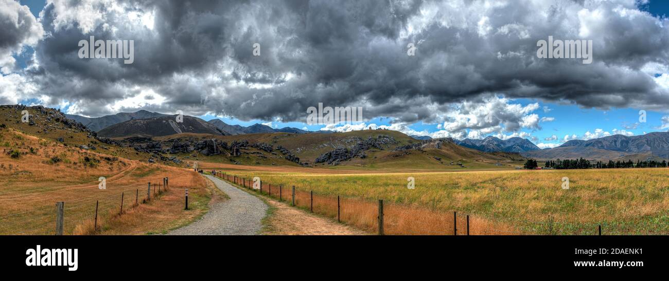 Arthur's Pass National Park in the South Island of New Zealand. Stock Photo