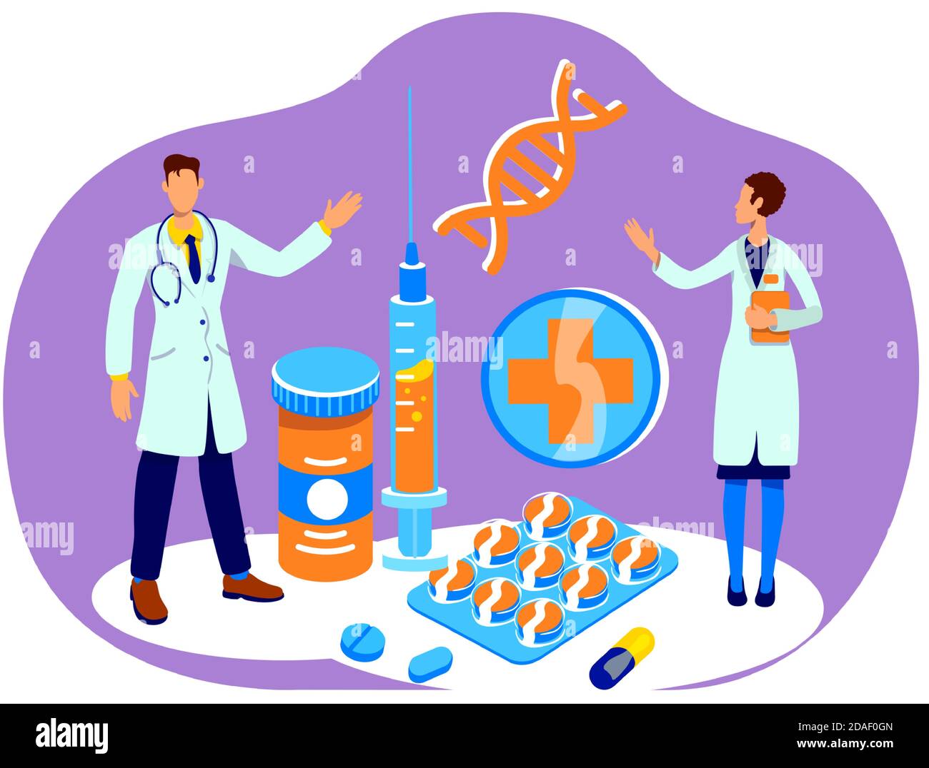 Medicine flat concept vector illustration Stock Vector Image & Art - Alamy