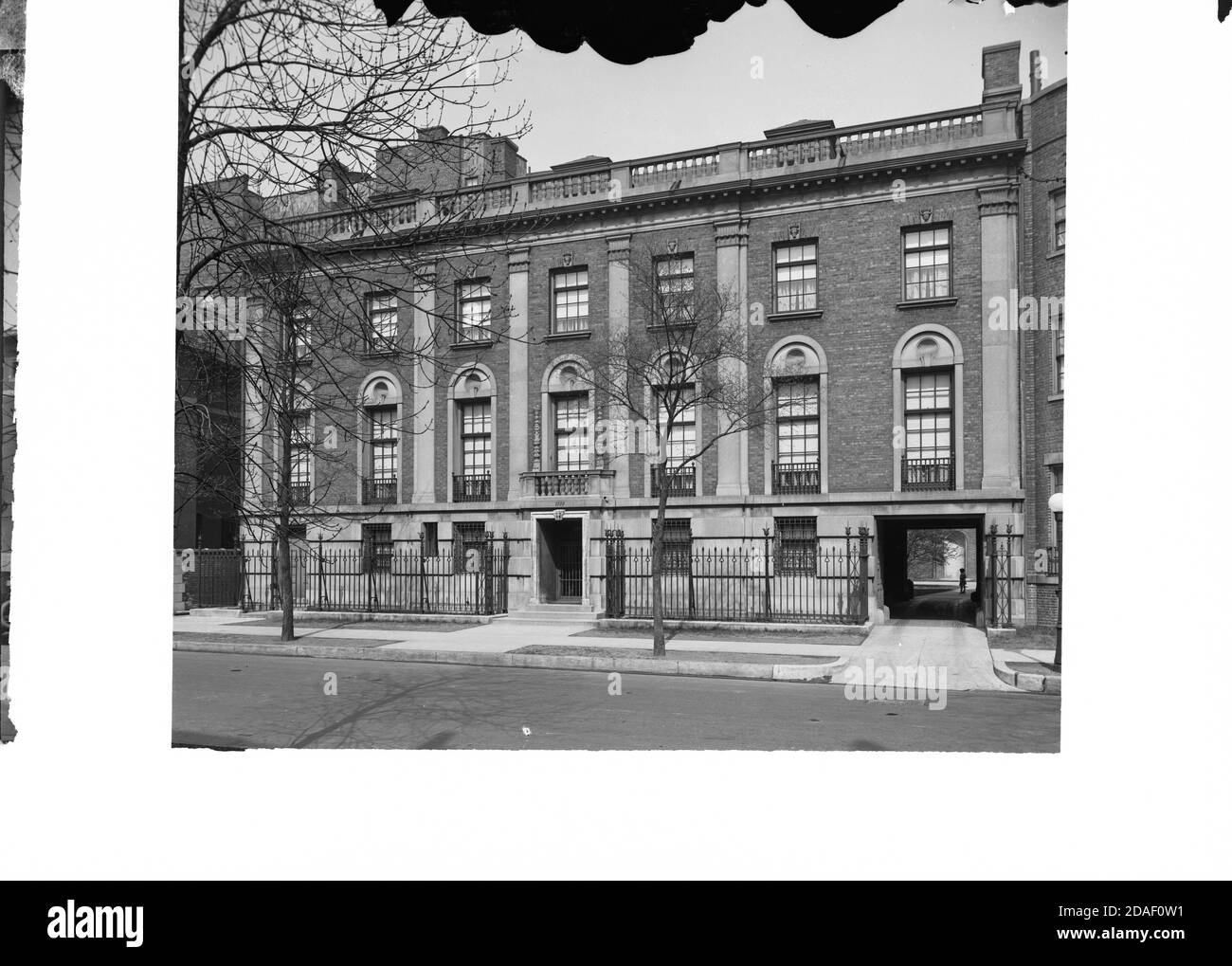 William O. Goodman house on Astor Street with carriage entrance into