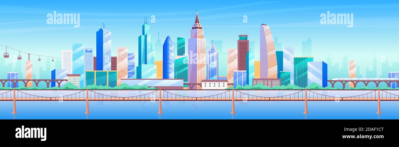 Metropolis flat color vector illustration Stock Vector Image & Art - Alamy