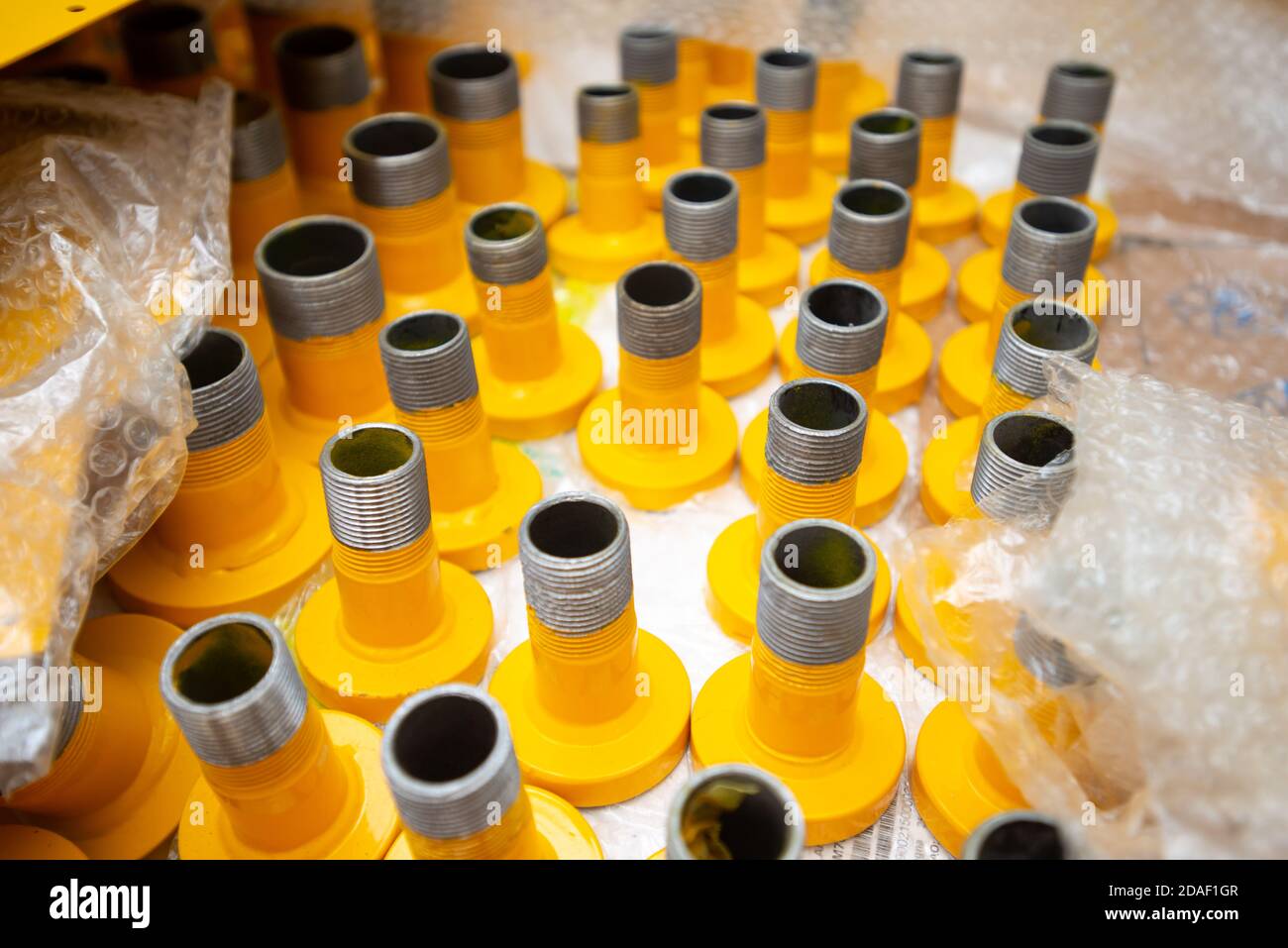Yellow Plastic Pipes High Resolution Stock Photography and Images Alamy