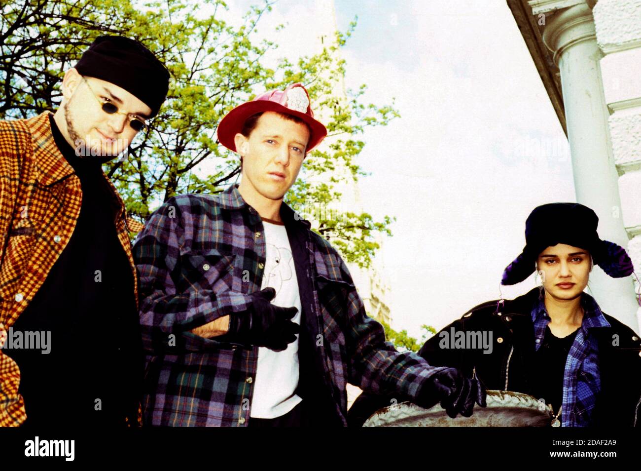 Alain Johannes Jack Irons And Natasha Shneider From Eleven At An Exclusive Photoshoot London April 25 1992 Usage Worldwide Stock Photo Alamy