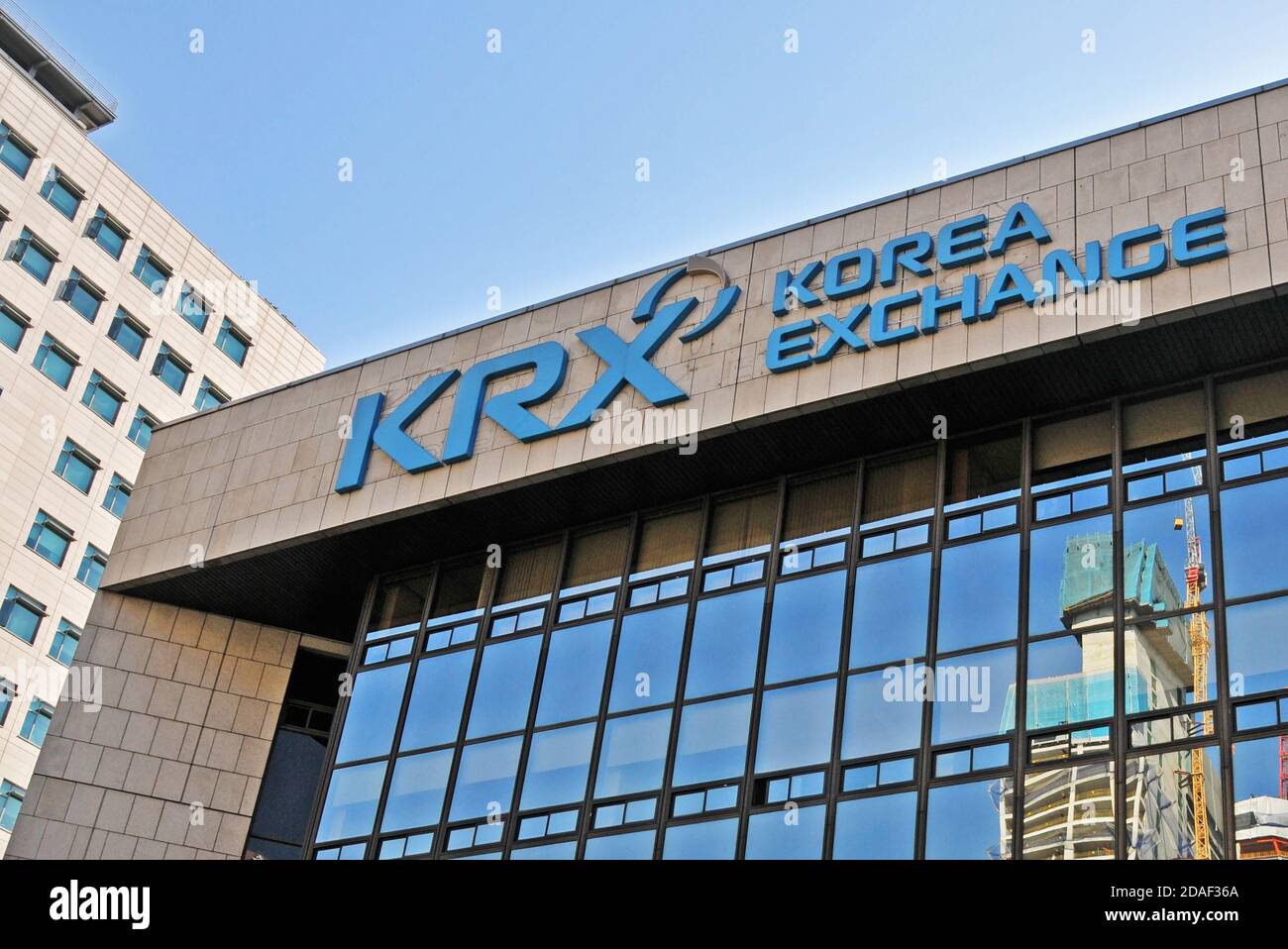 KRX Korea Exchange, Seoul, South Korea Stock Photo
