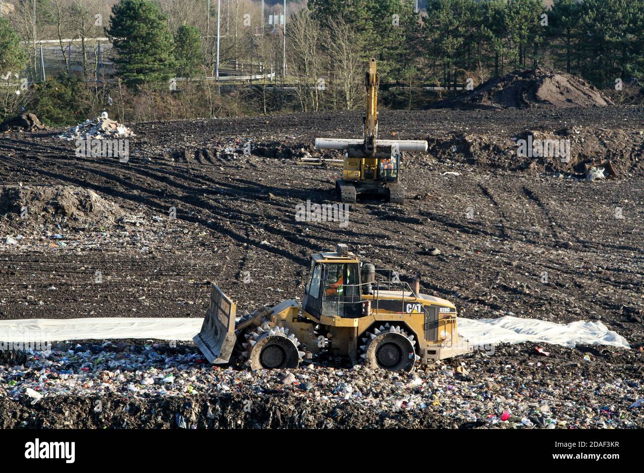 Rubbish solid waste management landfill hires stock photography and