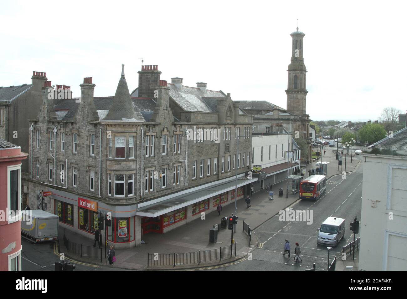 Irvine High Street, North Ayrshire from Bridgegate Building, Scotland