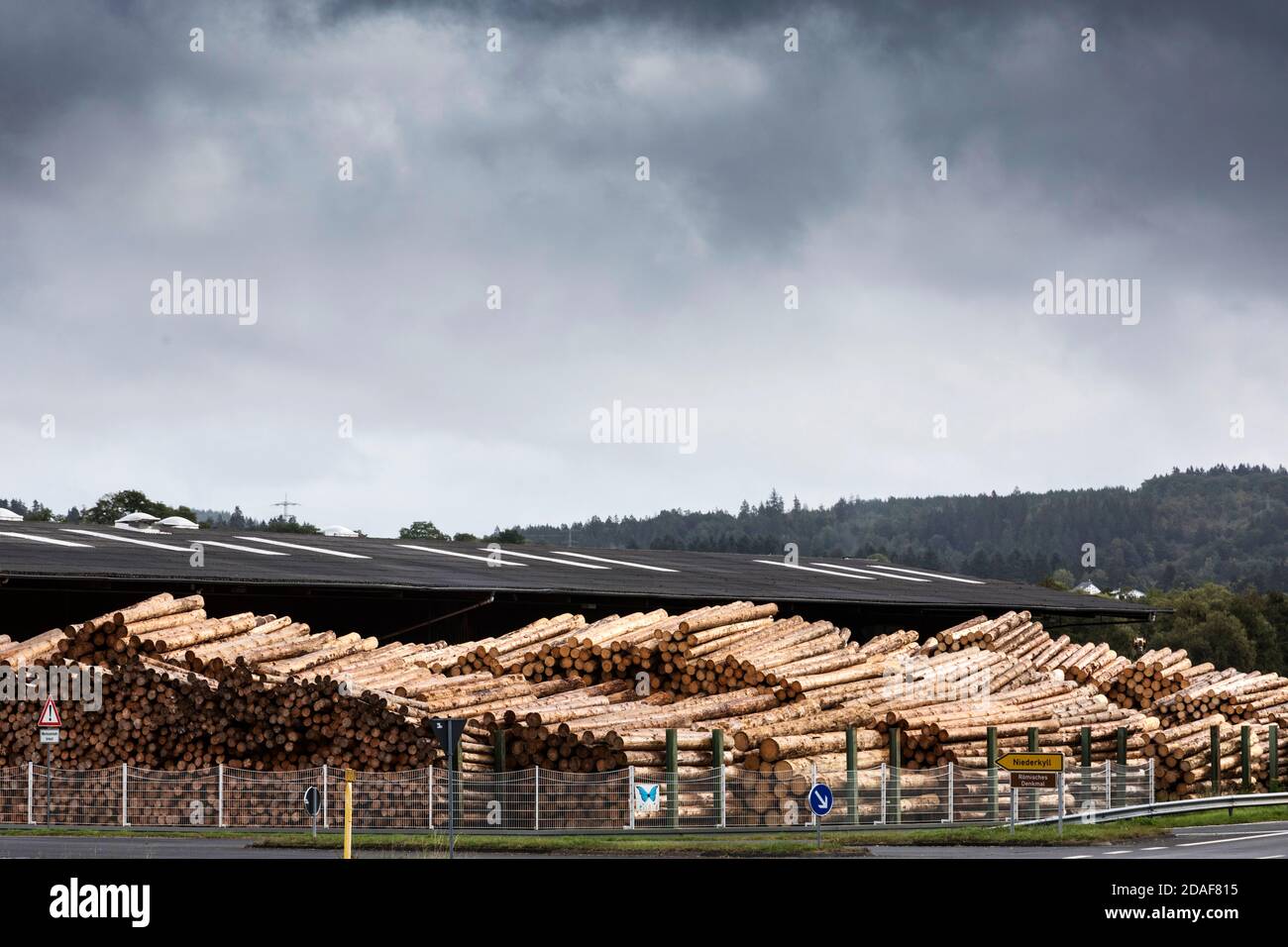 Lumberyard the sawmill Stock Photo