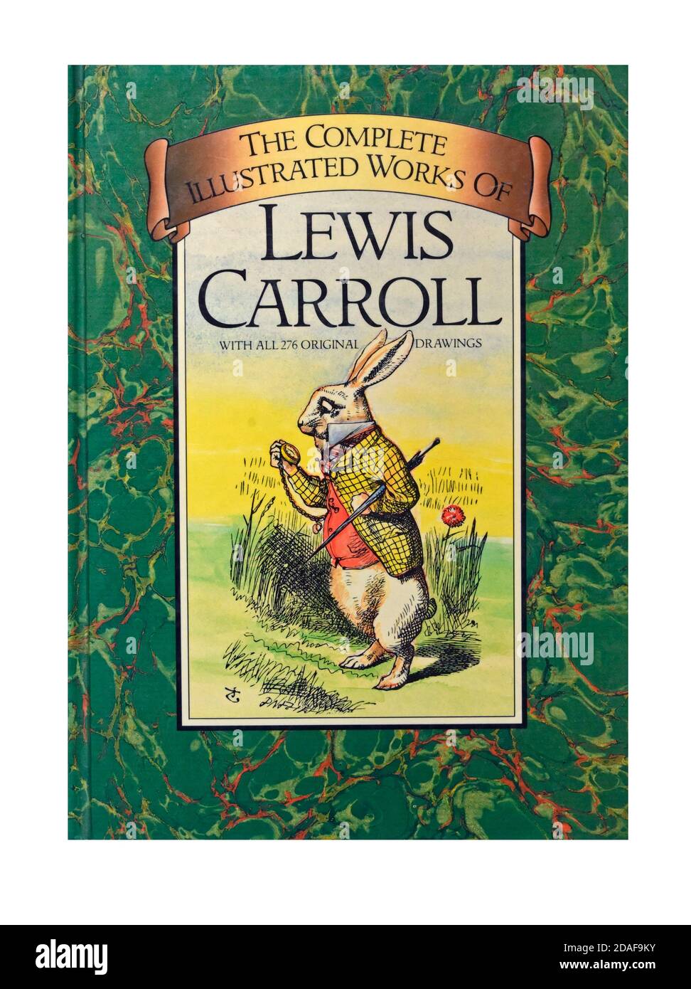 Book cover. "The Complete Illustrated Works of Lewis Carroll", with all 276 original drawings