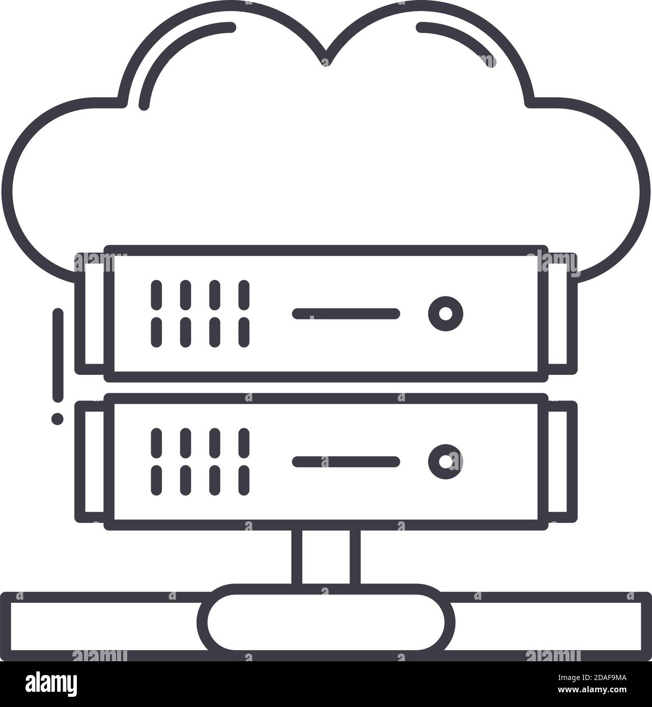 Big data concept icon, linear isolated illustration, thin line vector ...