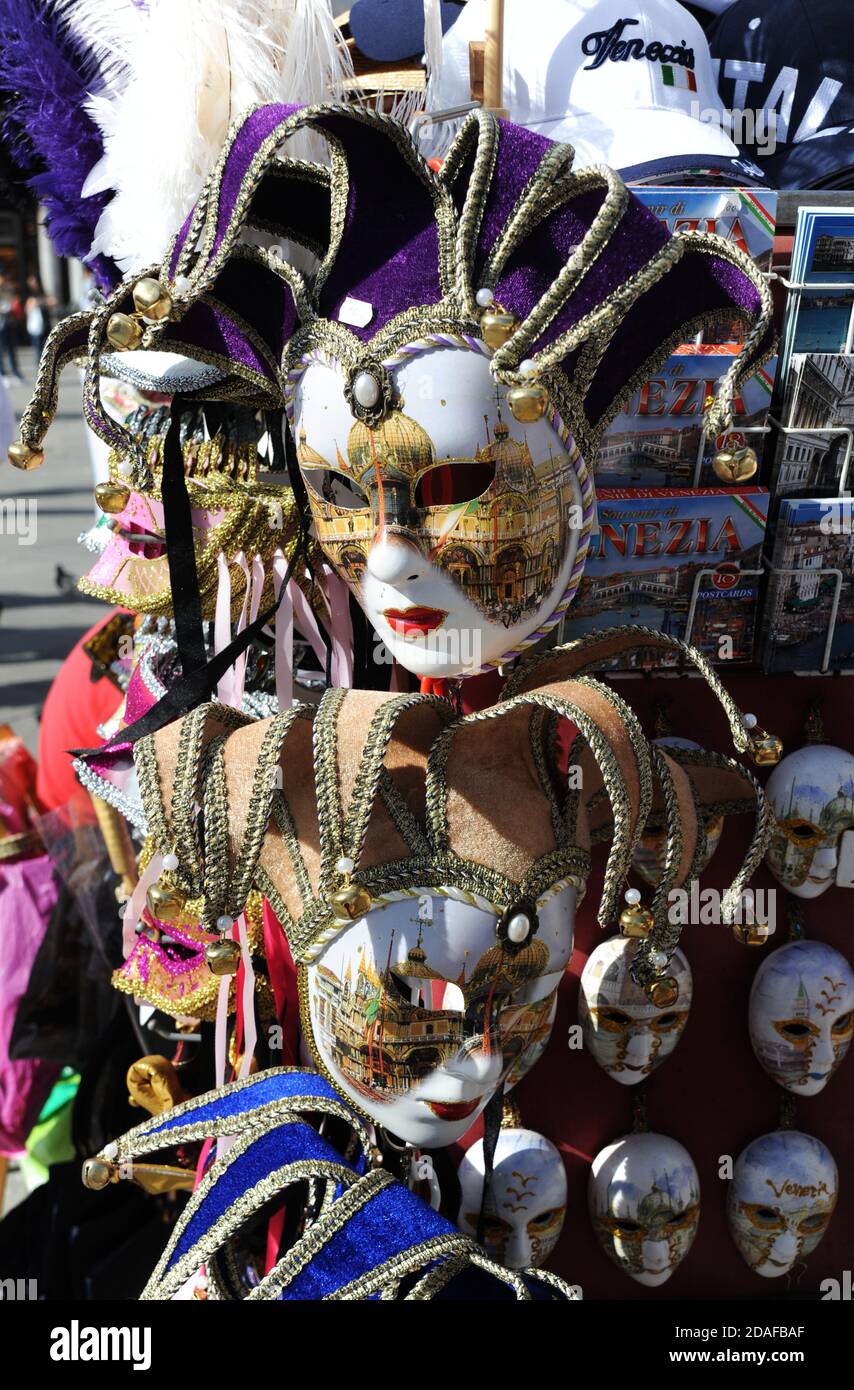 Carnival Masks - Venice, Italy Stock Photo