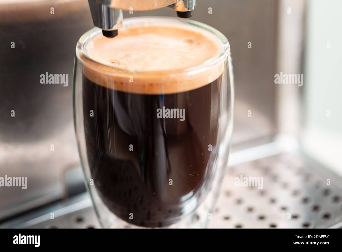 Fresh Roasted Coffee Espresso Glass