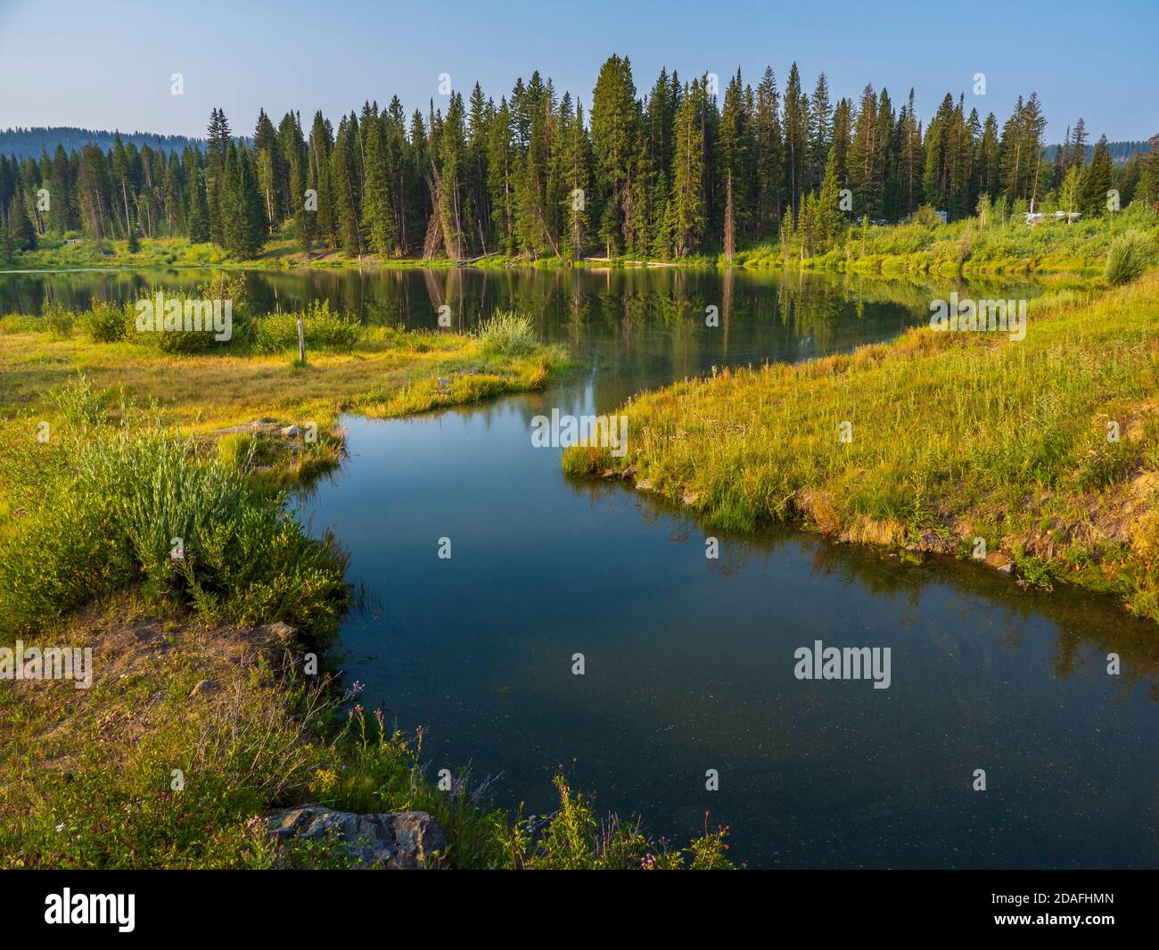 Jumbo Lake, Mesa Lakes area, Grand Mesa, Colorado. Stock Photo