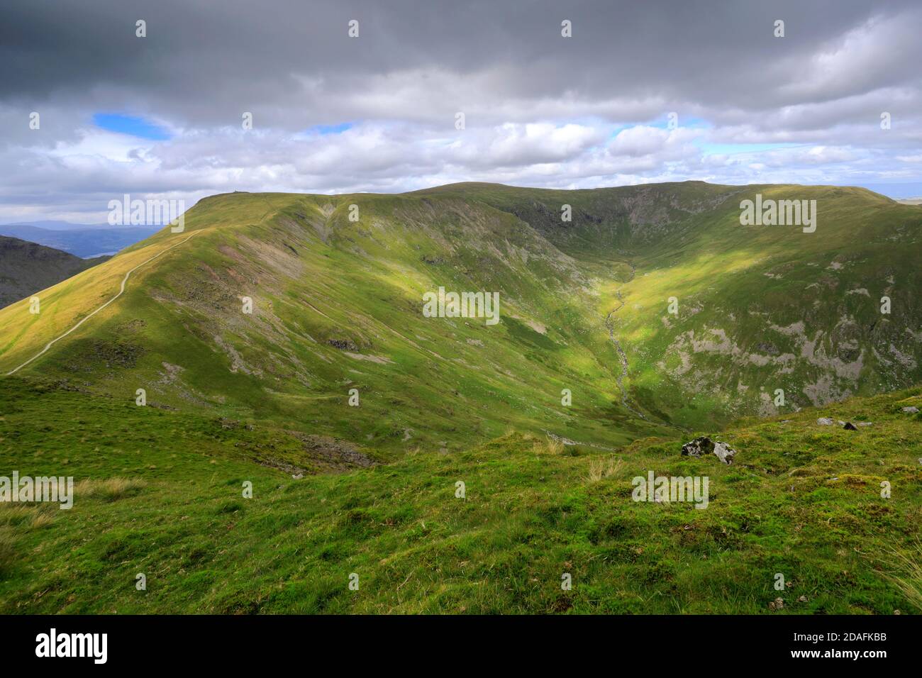 View of Thornthwaite Crag fell, Hartsop valley, Kirkstone pass, Lake ...