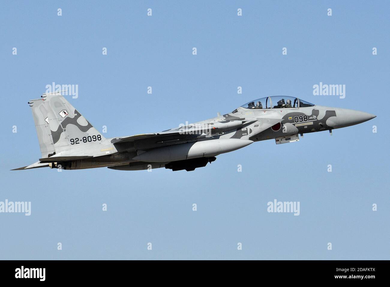 McDONNELL-DOUGLAS F-15DJ EAGLE OF THE JAPANESE AIR SELF-DEFENSE FORCE (JASDF) AGRESSOR SQUADRON.. Stock Photo