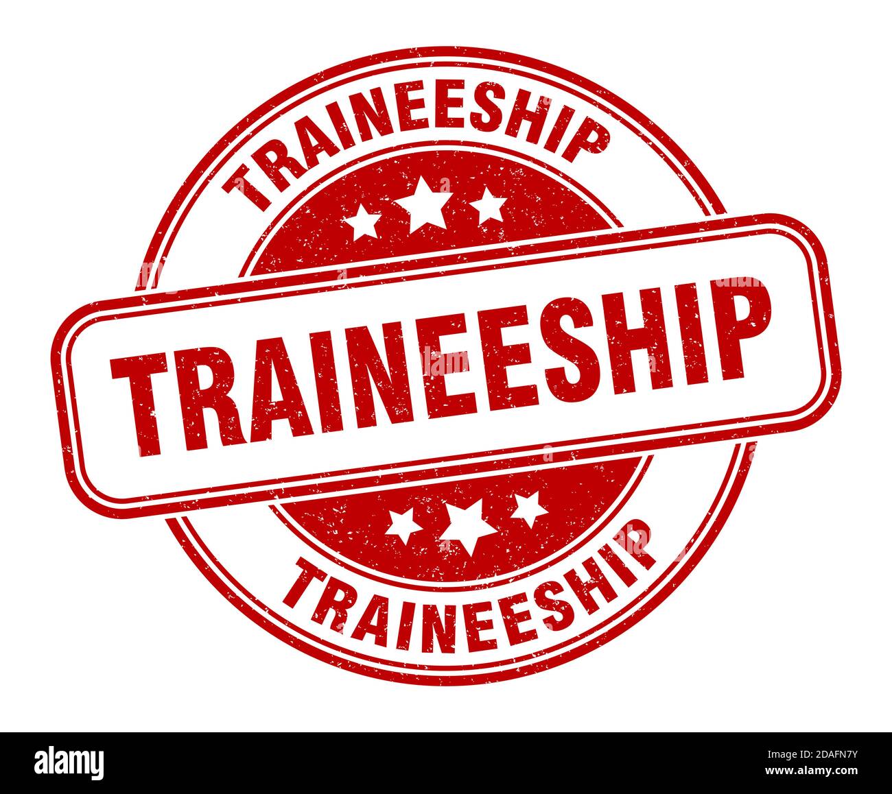 traineeship stamp. traineeship sign. round grunge label Stock Vector