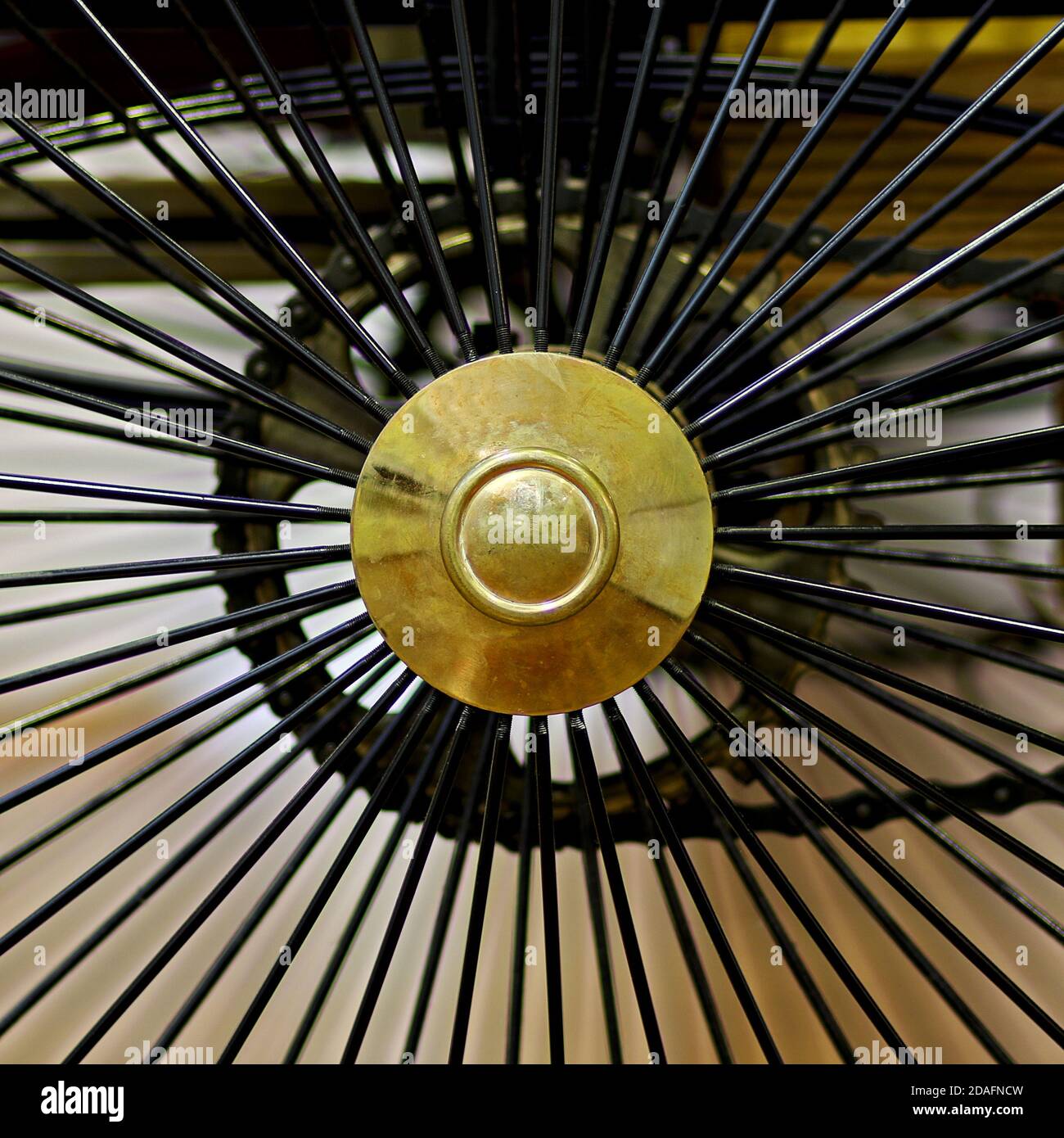 wheel with spokes and elegant wheel hub Stock Photo Alamy