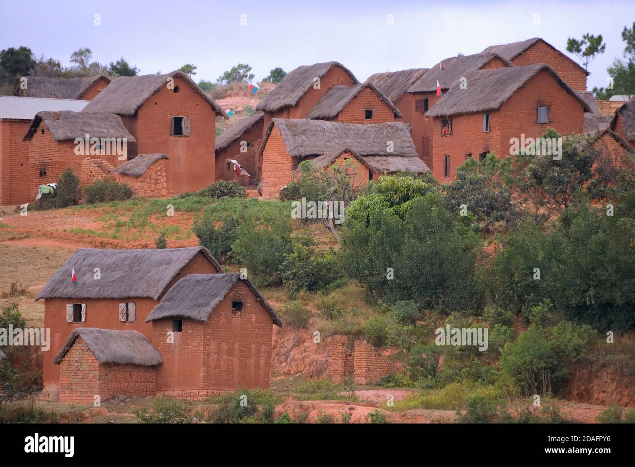 Local village houses, Antananarivo, Madagascar Stock Photo Alamy