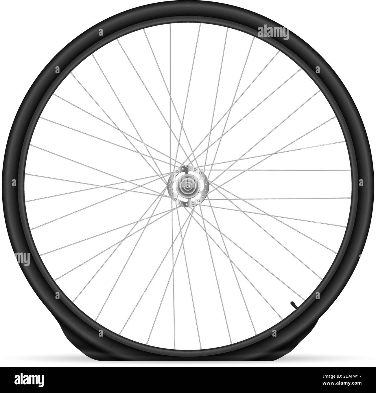 Flat bike tire on a white background. Vector illustration Stock Vector