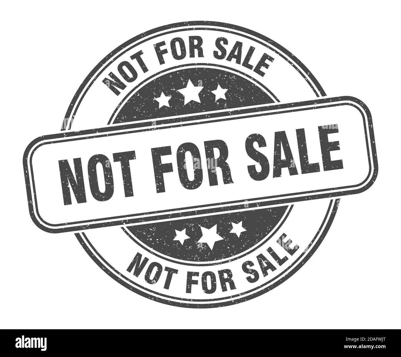 not for sale stamp. not for sale sign. round grunge label Stock Vector ...