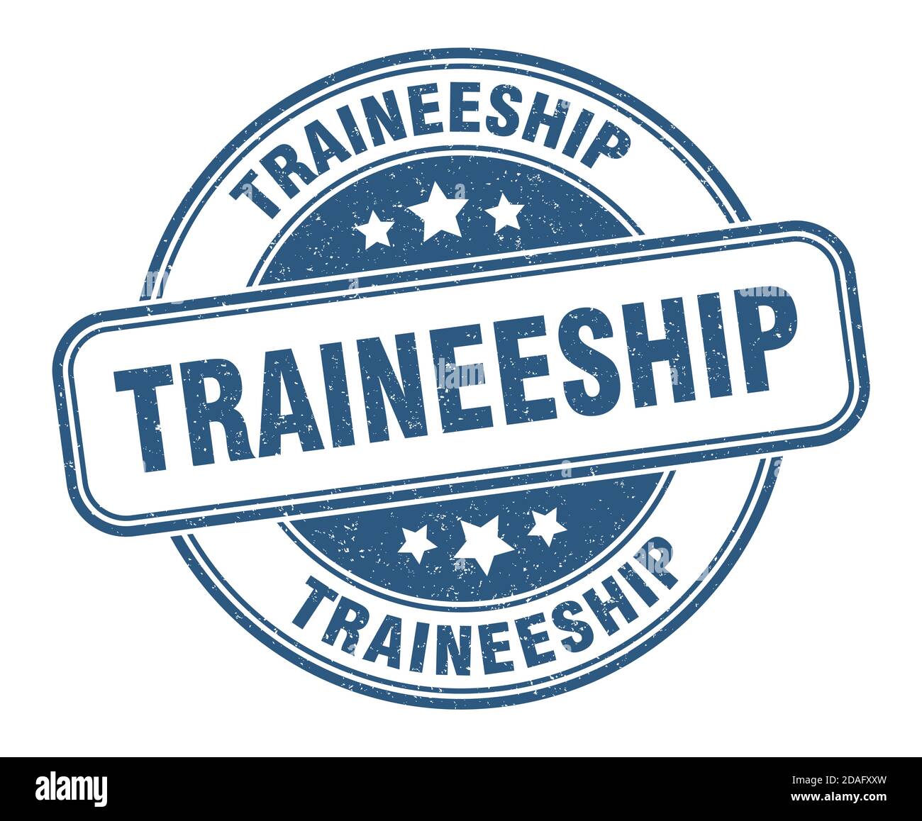 traineeship stamp. traineeship sign. round grunge label Stock Vector