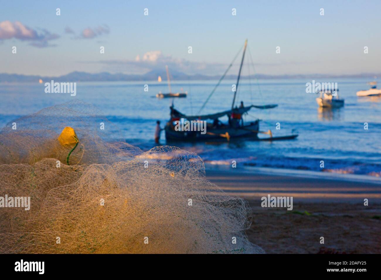 Fishing Nets in a Tin Boat on the Shore Stock Photo - Image of shore,  metal: 249503216