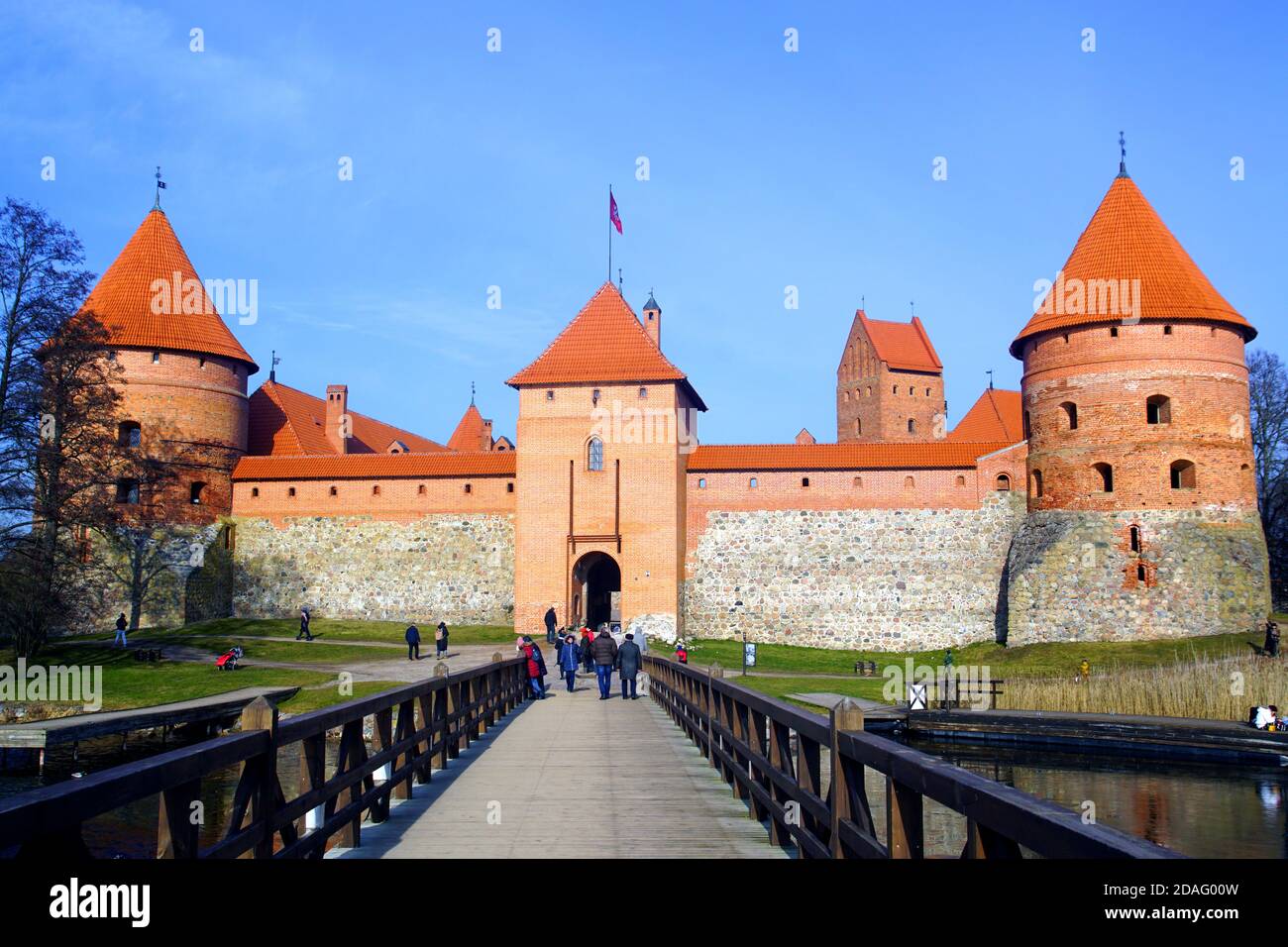 The Island Castle in Trakai, Lithuania Stock Photo - Alamy