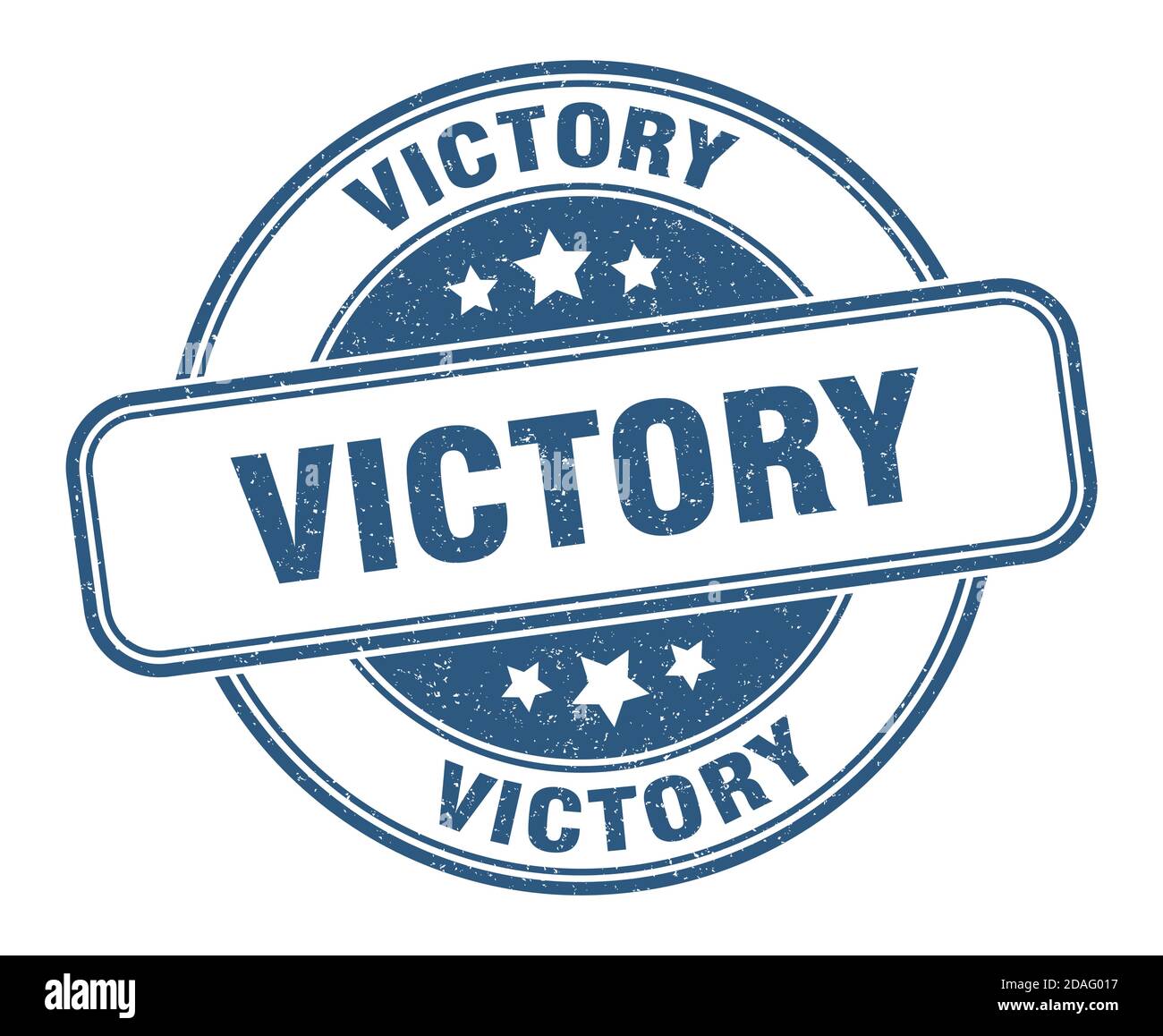 victory stamp. victory sign. round grunge label Stock Vector Image ...