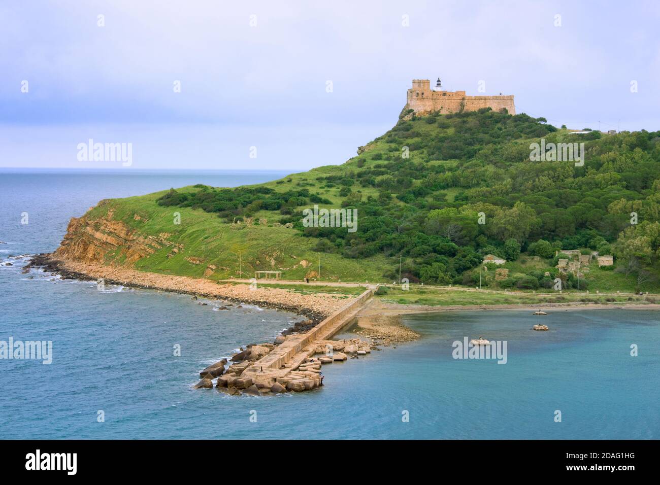 Tabarka Fort on the island, Tabarka, Tunisia Stock Photo Alamy