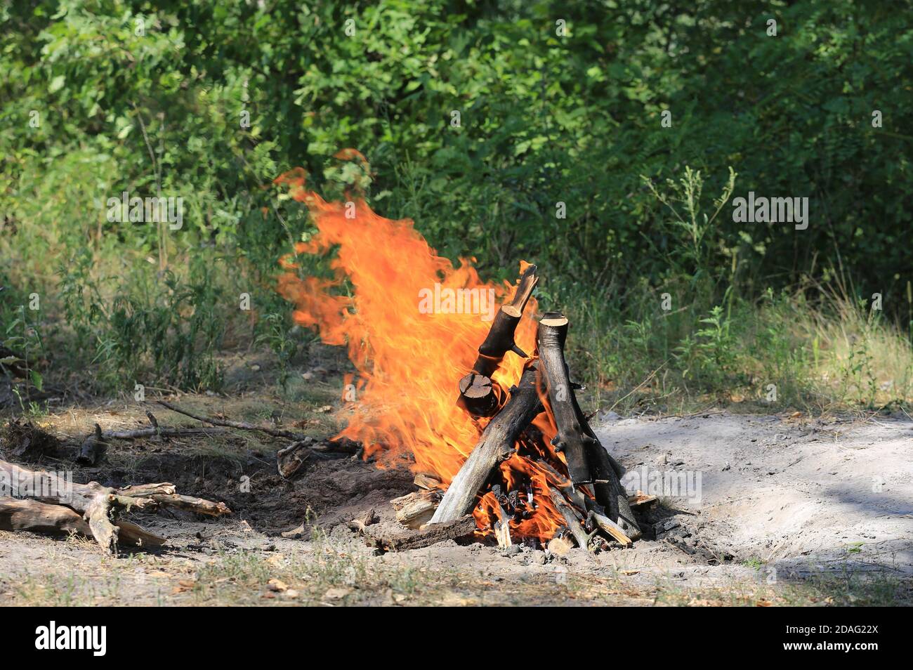 Burning woods hi-res stock photography and images - Alamy