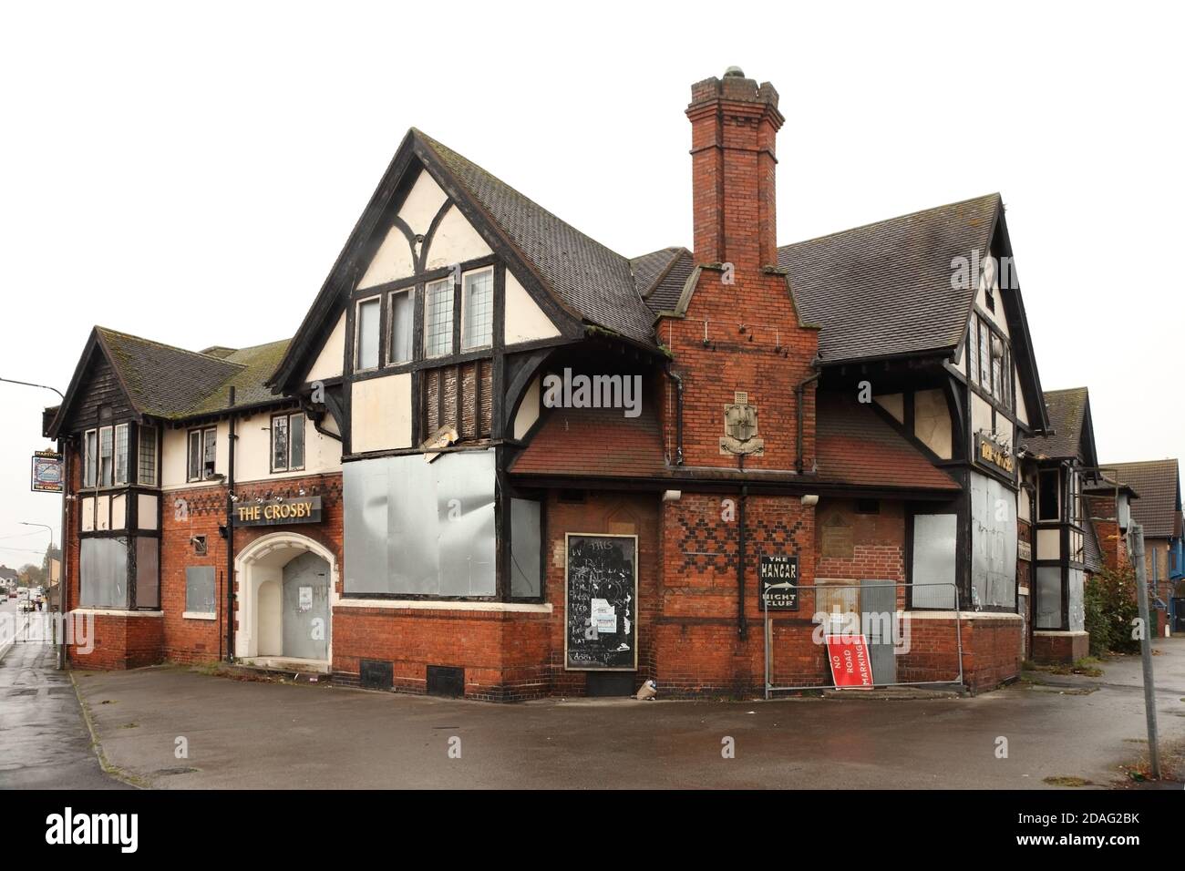 Side of the nowclosed Crosby public house/hotel (built 1910