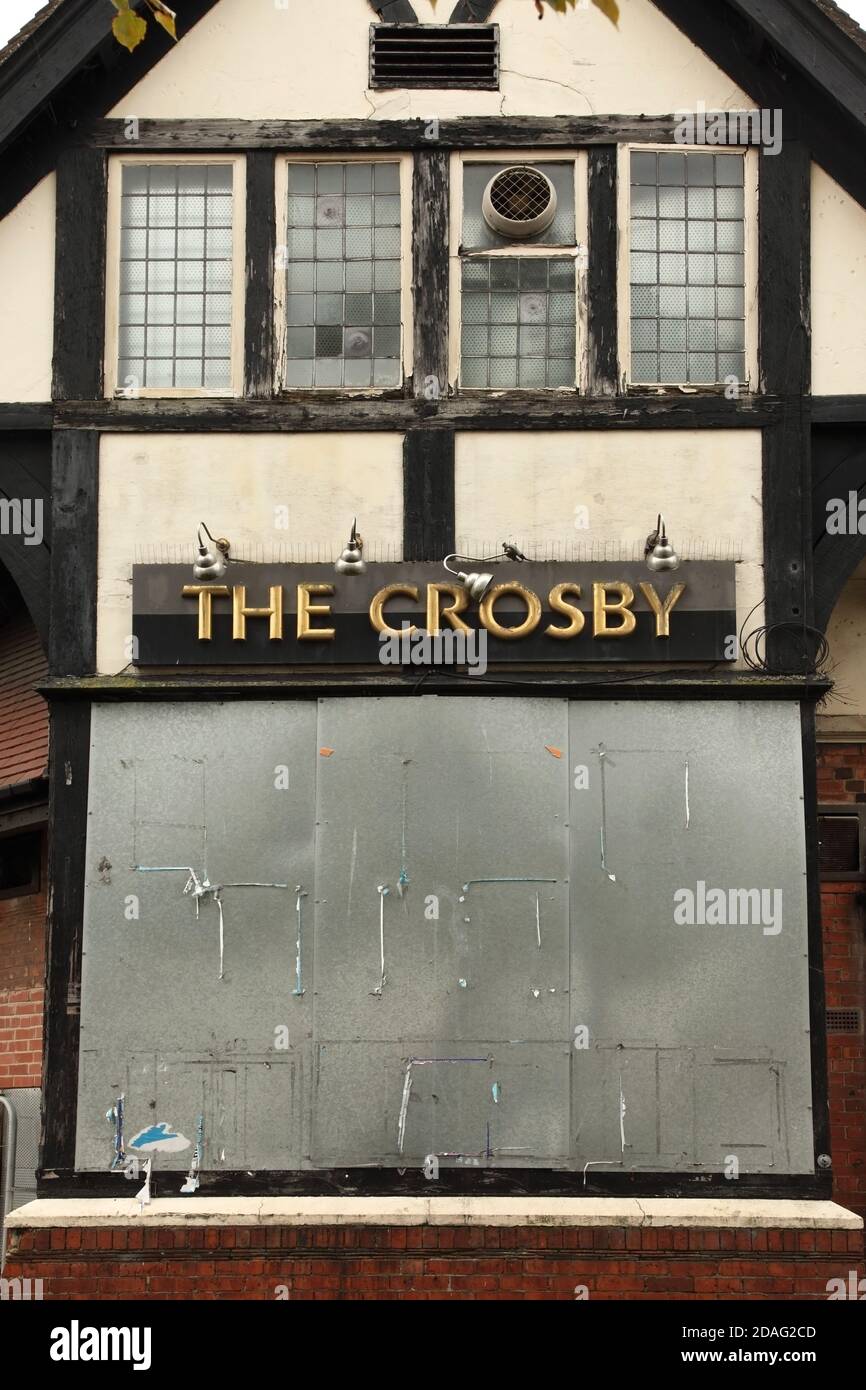 Side of the nowclosed Crosby public house/hotel (built 1910