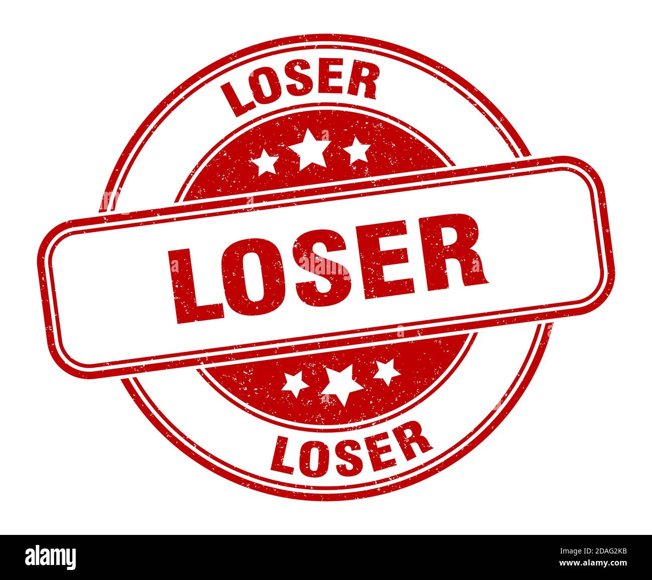 loser stamp. loser sign. round grunge label Stock Vector Image & Art ...