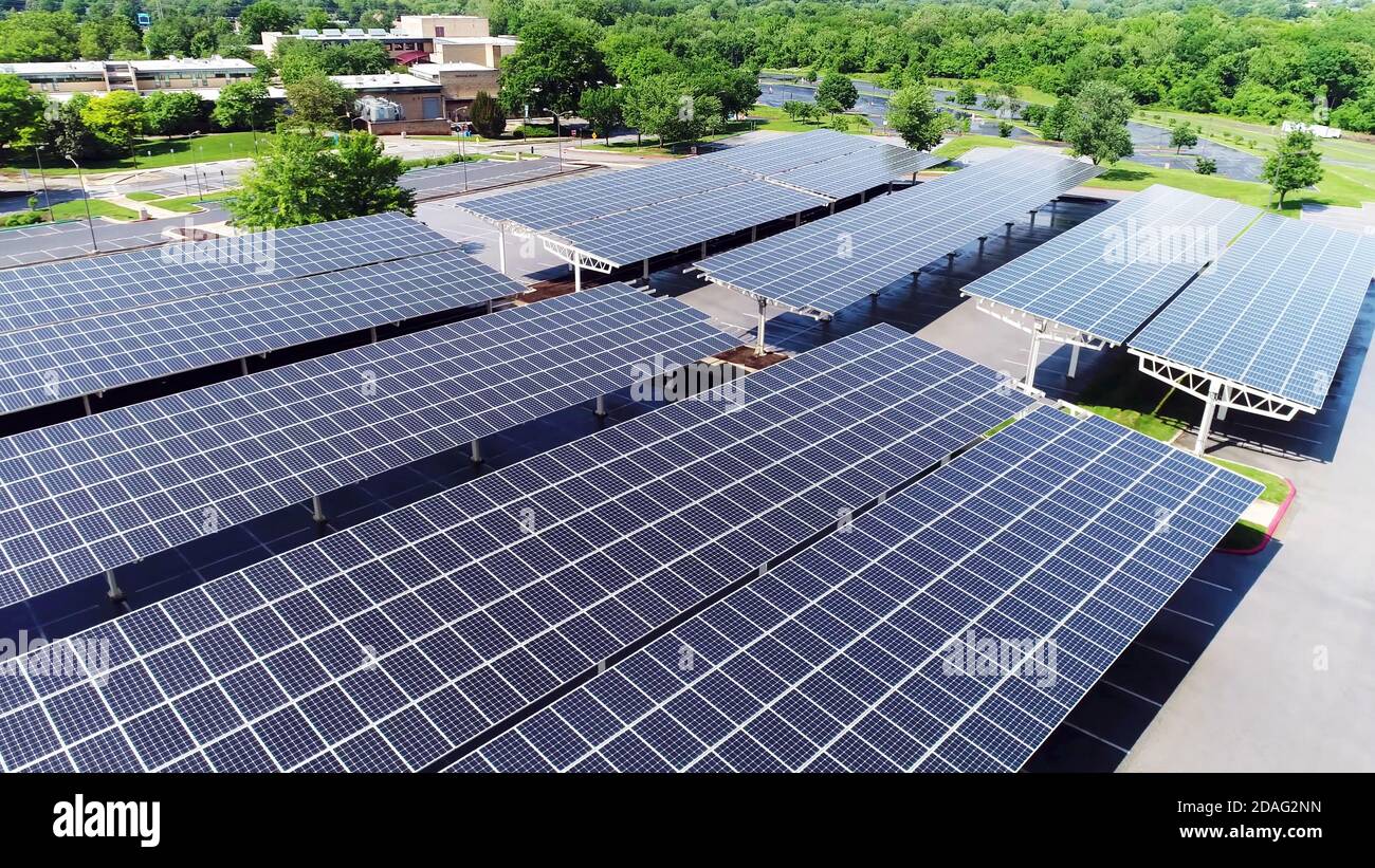 Solar panels aerial usa hires stock photography and images Alamy