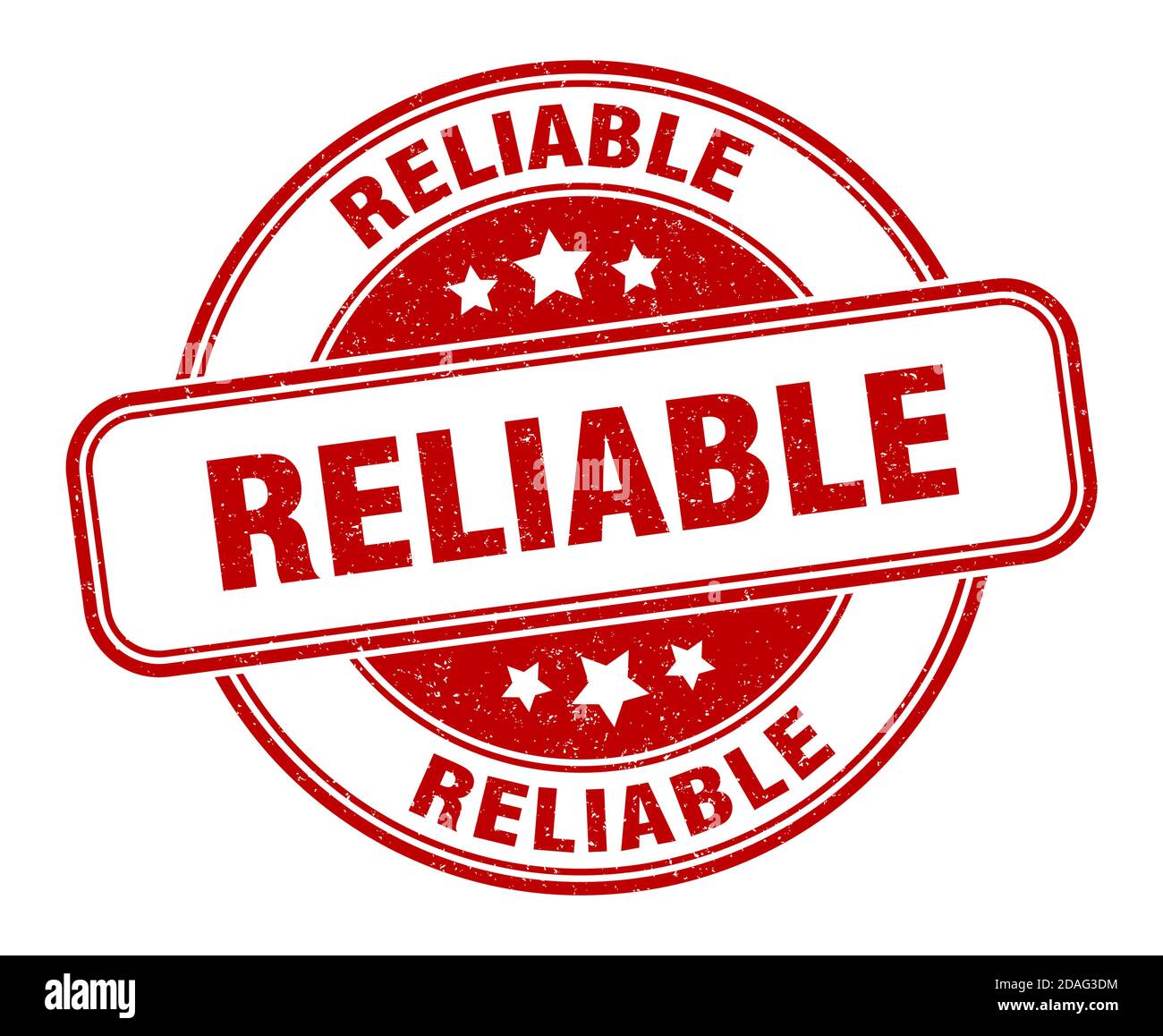 reliable stamp. reliable sign. round grunge label Stock Vector Image ...
