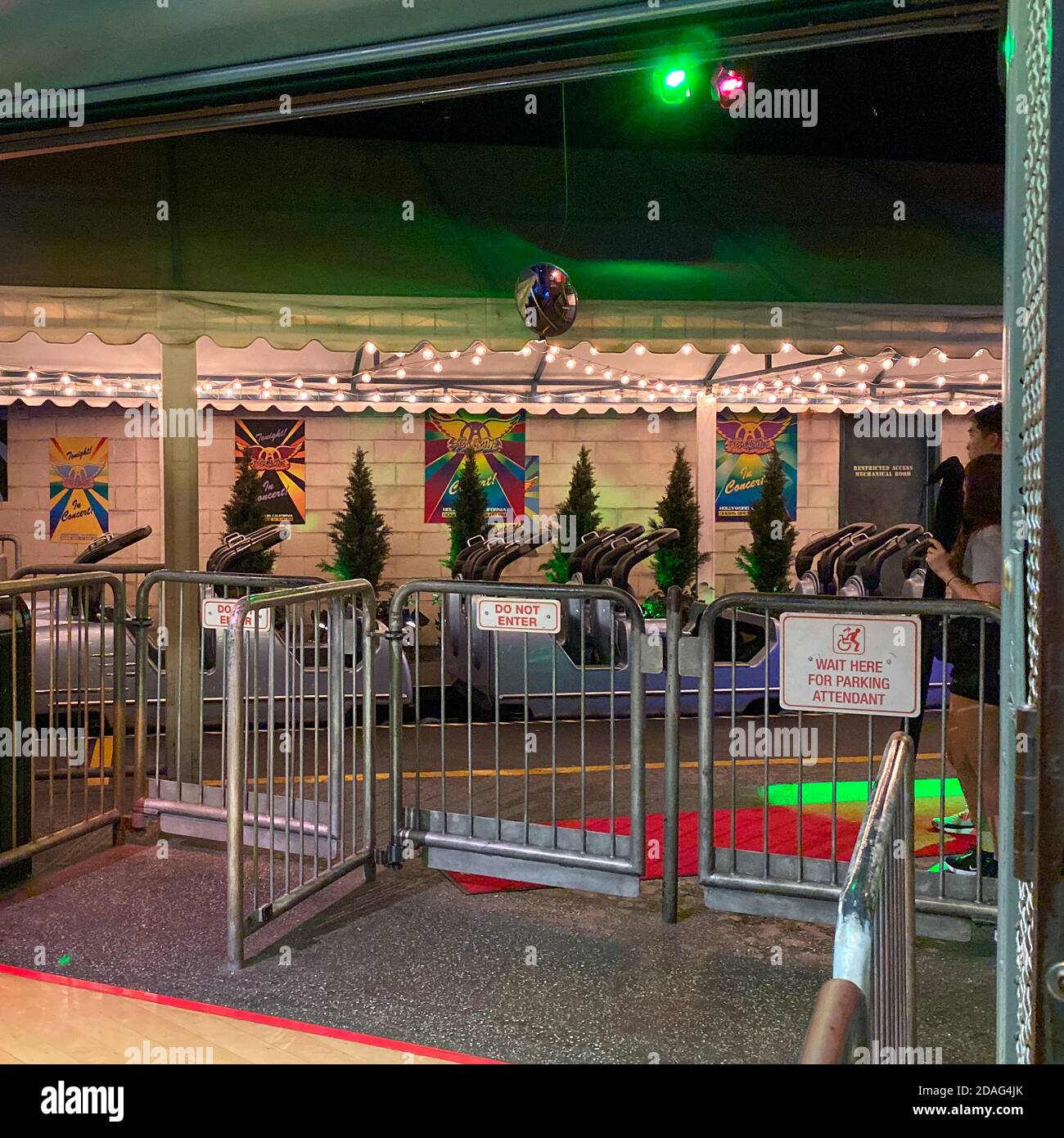 Park Ride Exit Sign Orlando,FL/USA-10/5/19: .Rock n Roller Coaster theme park ride exit at ...