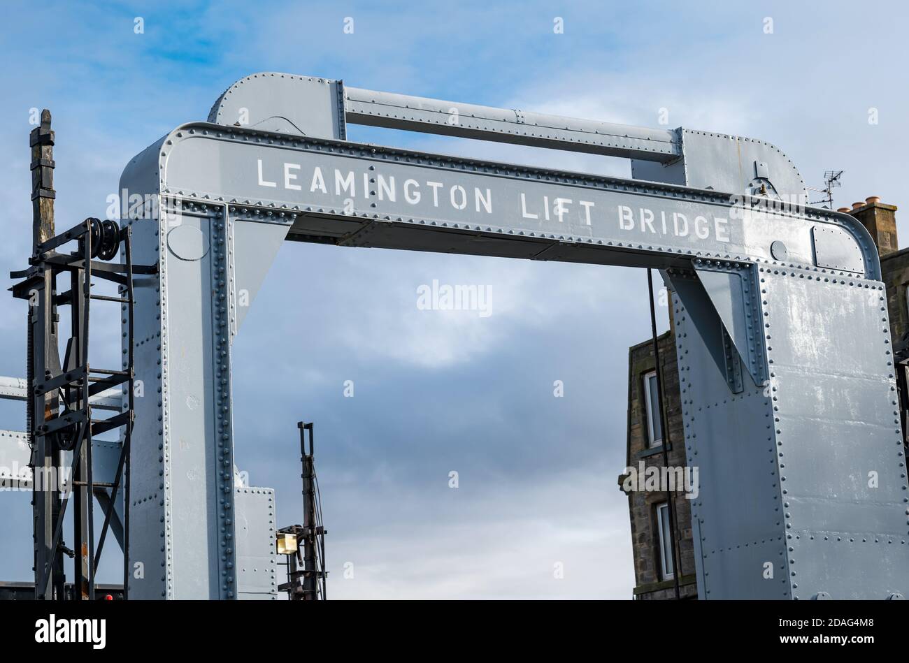 Restored Leamington Lift Bridge, Fountainbridge, Union Canal, Edinburgh, Scotland, UK Stock Photo