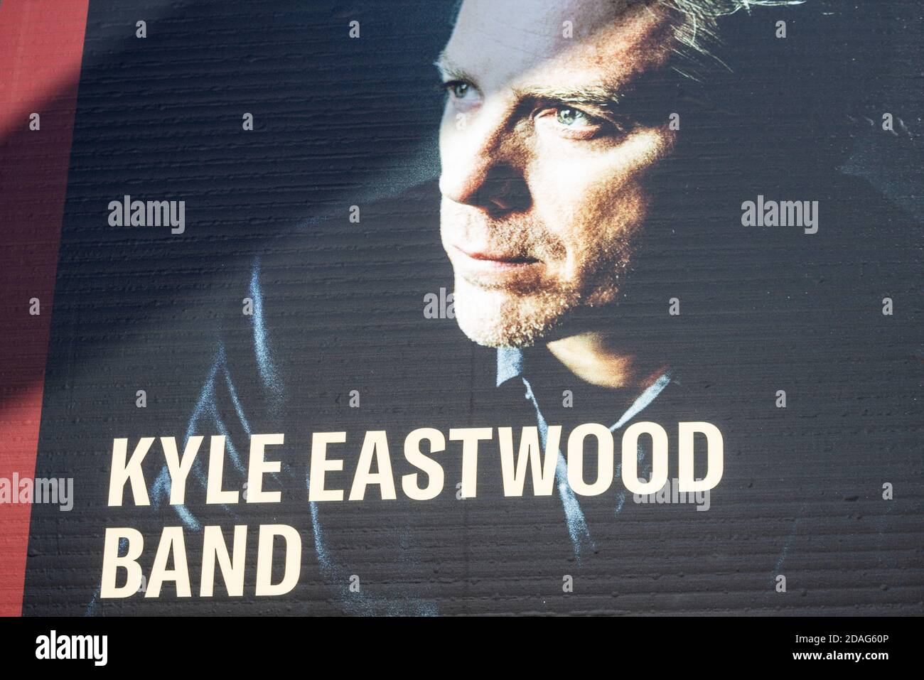 Kyle Eastwood Concert poster in Spain. ( Son of Clint Eastwood ). Stock Photo