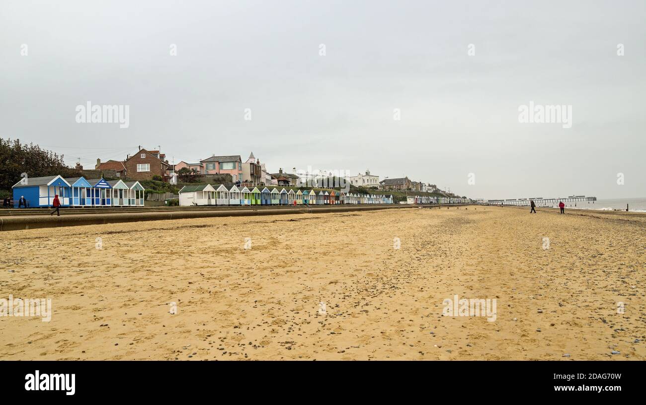 Southwold beach in Suffolk East Anglia United Kingdom Stock Photo