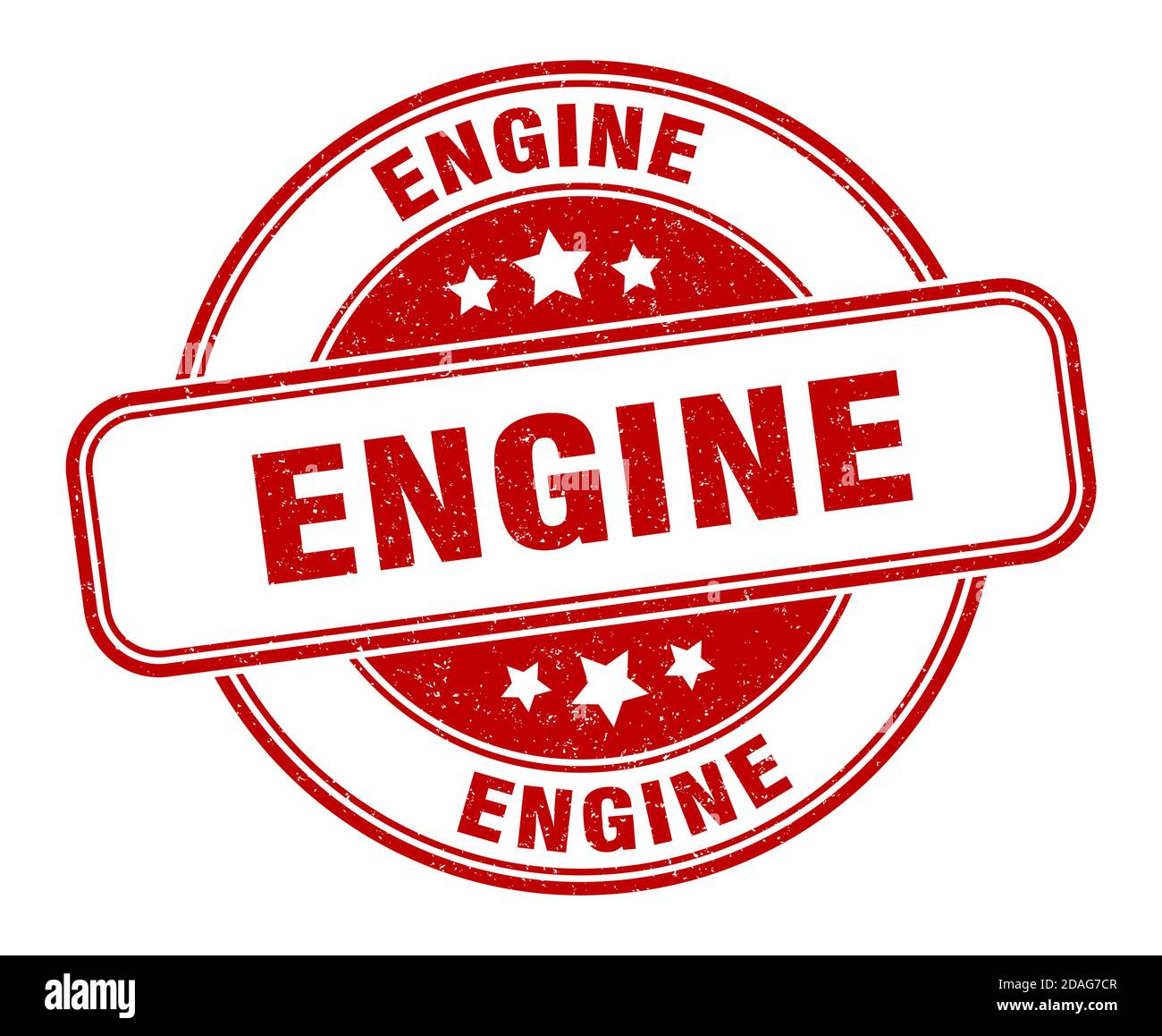 Red Engine Sign engine stamp. engine sign. round grunge label Stock Vector Image & Art ...